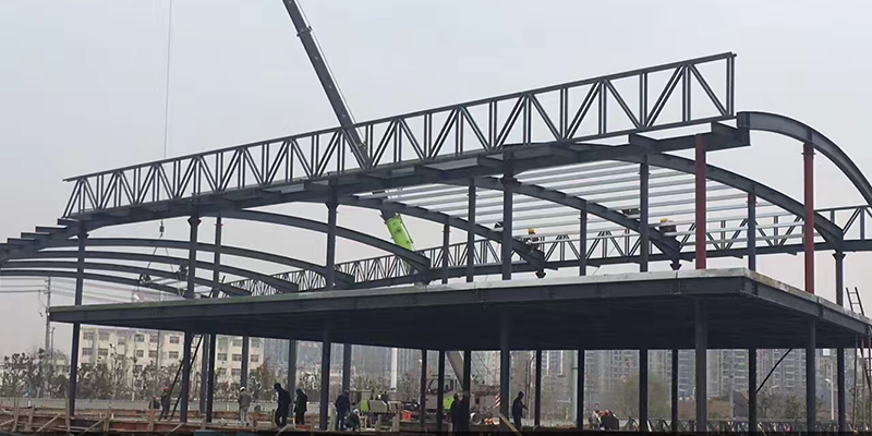 安徽阜阳碧桂园售楼中心钢结构工程