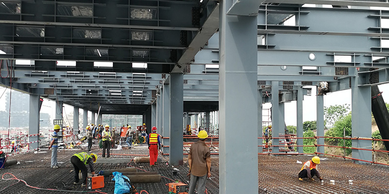 清远碧桂园假日半岛果岭山钢结构工程